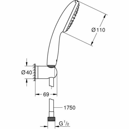 Soffione Grohe Plastica