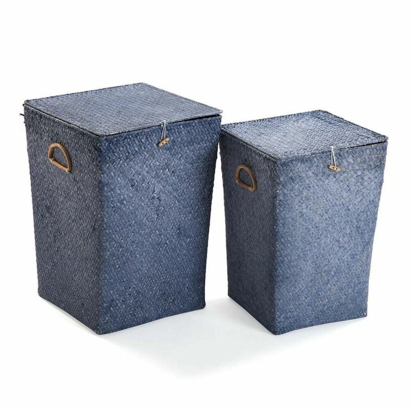 Cesto per i Panni Versa Azzurro Alghe marine 35 x 50 x 35 cm ROPA (2 Unità) Cesto per i Panni Versa Azzurro Alghe marine 35 x 50 x 35 cm ROPA (2 Unità)