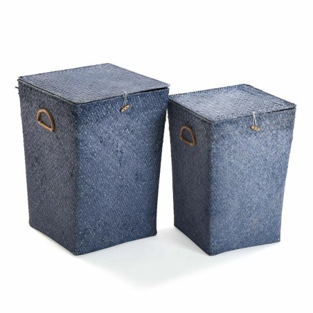 Cesto per i Panni Versa Azzurro Alghe marine 35 x 50 x 35 cm ROPA (2 Unità)