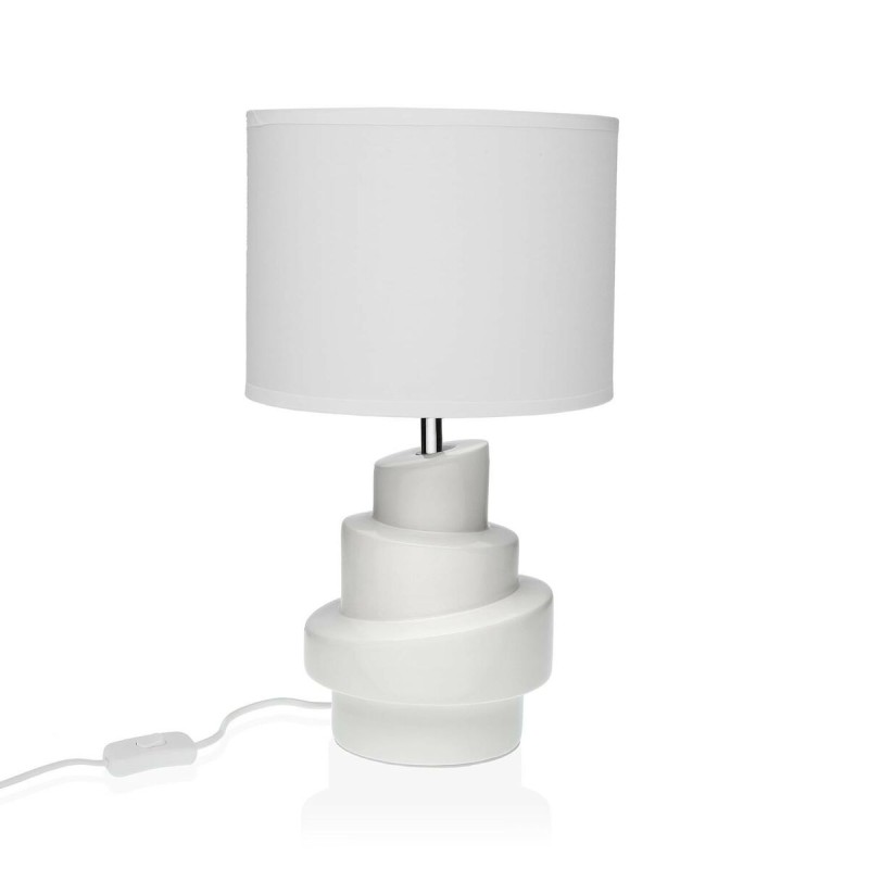 Lampada da tavolo Versa Bianco Ceramica 20 x 35 cm Lampada da tavolo Versa Bianco Ceramica 20 x 35 cm