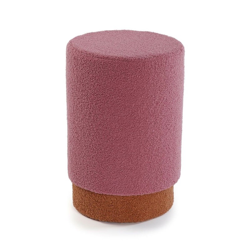 Sgabello Versa Rosa Legno Tessile 33 x 47 x 33 cm Sgabello Versa Rosa Legno Tessile 33 x 47 x 33 cm