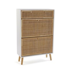 Scarpiera Versa Vega Rattan Legno di paulownia 25,5 x 106 x 70 cm
