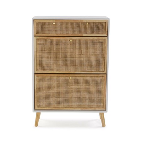 Scarpiera Versa Vega Rattan Legno di paulownia 25,5 x 106 x 70 cm