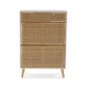 Scarpiera Versa Vega Rattan Legno di paulownia 25,5 x 106 x 70 cm