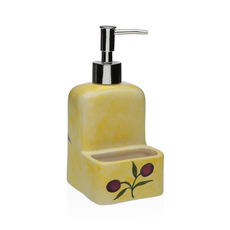 Dispenser di Sapone Versa Ceramica ABS Dolomite Oliva 9 x 18,5 x 8 cm Dispenser di Sapone Versa Ceramica ABS Dolomite Oliva 9 x 18,5 x 8 cm