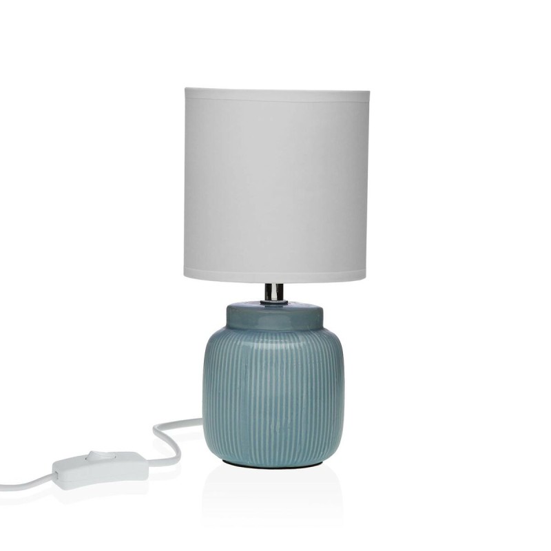 Lampada da tavolo Versa Vesta Azzurro Ceramica 13 x 26 x 10 cm Lampada da tavolo Versa Vesta Azzurro Ceramica 13 x 26 x 10 cm