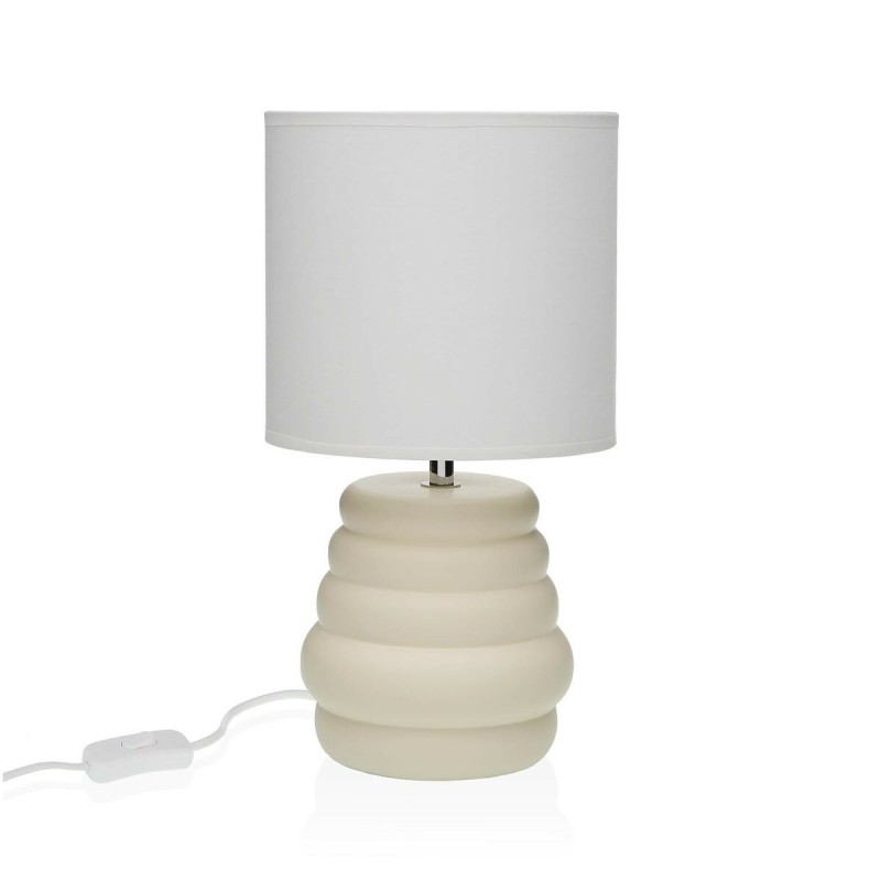 Lampada da tavolo Versa Beige Ceramica 40 W 17 x 32,2 cm Lampada da tavolo Versa Beige Ceramica 40 W 17 x 32,2 cm