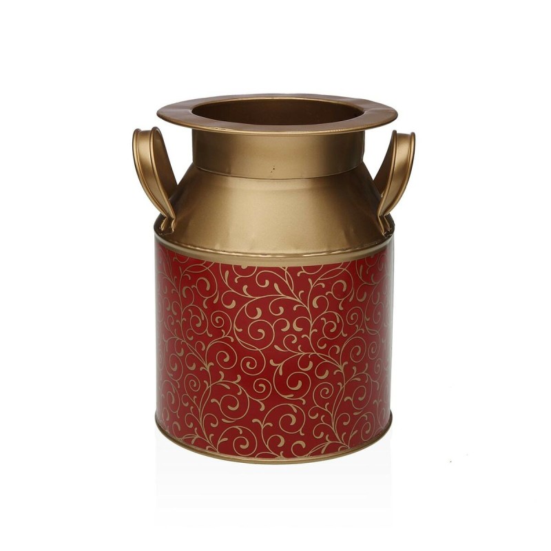 Vaso Versa Serpentine Rosso Metallo 16 x 20 x 20 cm Vaso Versa Serpentine Rosso Metallo 16 x 20 x 20 cm