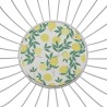 Cestino Multiuso Versa Bianco Metallo Acciaio Legno MDF 28 x 11 x 28 cm