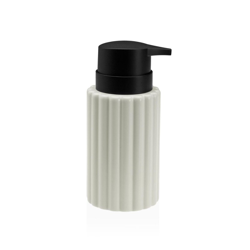 Dispenser di Sapone Versa Bianco Ceramica Bambù Dispenser di Sapone Versa Bianco Ceramica Bambù