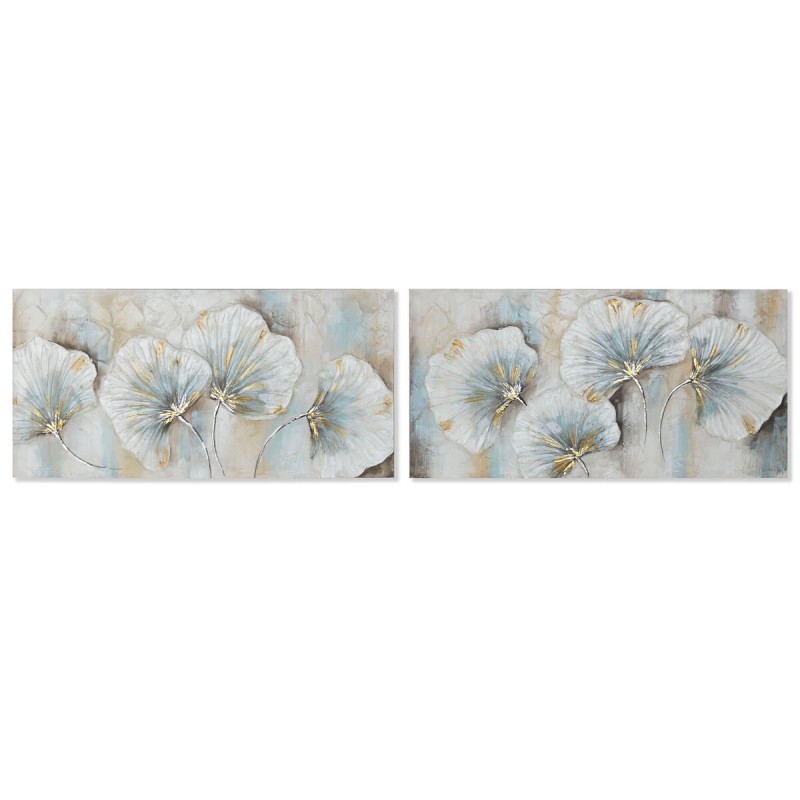 Quadro Home ESPRIT Azzurro Dorato Tela Legno MDF Tradizionale 120 x 3 x 60 cm (2 Unità) Quadro Home ESPRIT Azzurro Dorato Tela Legno MDF Tradizionale 120 x 3 x 60 cm (2 Unità)