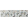 Quadro Home ESPRIT Azzurro Dorato Tela Legno MDF Tradizionale 120 x 3 x 60 cm (2 Unità)