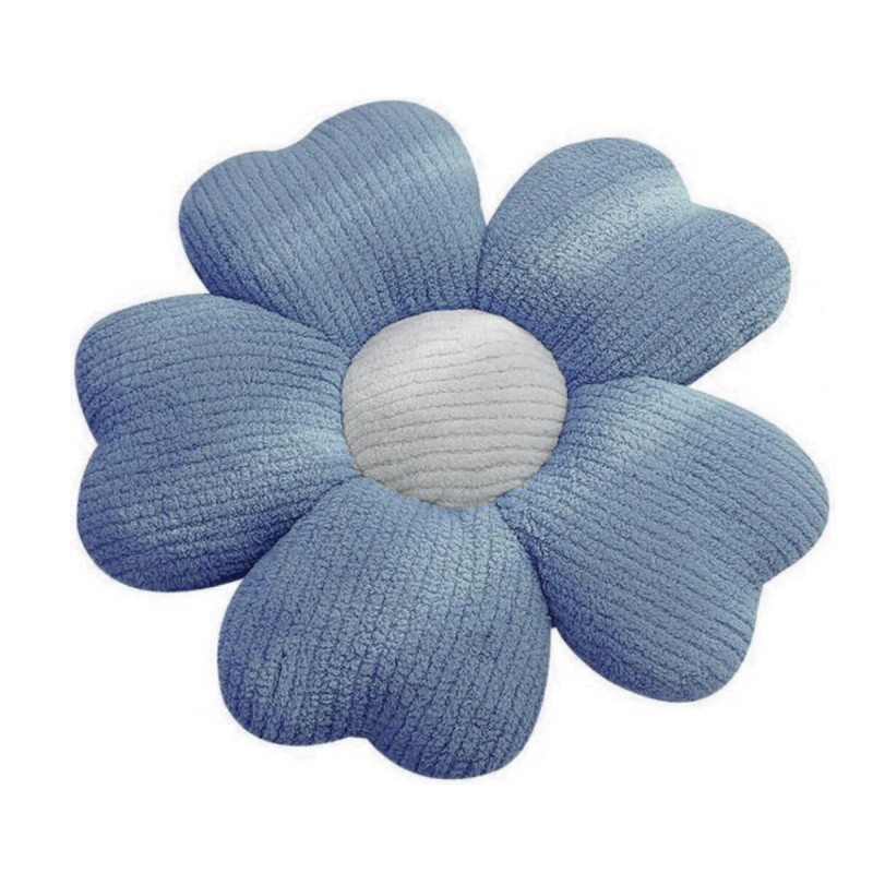 Cuscino Versa Azzurro Fiore 48 x 48 cm Cuscino Versa Azzurro Fiore 48 x 48 cm