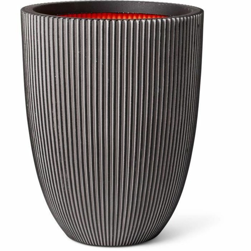 Vaso Capi Europe GROOVE NL Antracite Plastica 34 x 34 x 46 cm Vaso Capi Europe GROOVE NL Antracite Plastica 34 x 34 x 46 cm