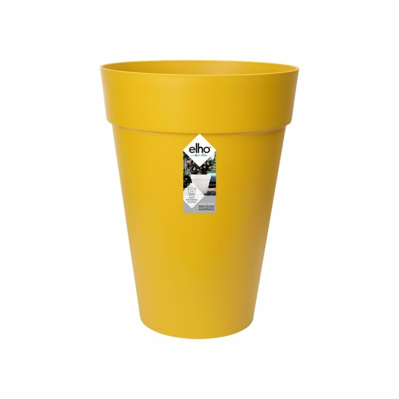 Vaso Elho Giallo Ø 34 cm Ocra Plastica Rotondo Moderno Vaso Elho Giallo Ø 34 cm Ocra Plastica Rotondo Moderno