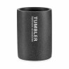 Portaspazzolini da Denti Berilo Tumbler Grigio Resina 7,5 x 10,2 x 7,5 cm (12 Unità)