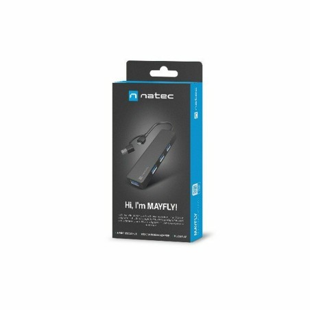 Hub USB Natec NHU-2023 Nero