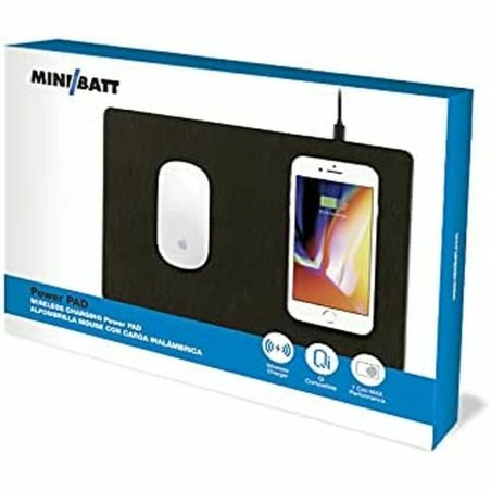 Tappetino con Caricabatterie Wireless Qi MiniBatt MB-PAD Nero
