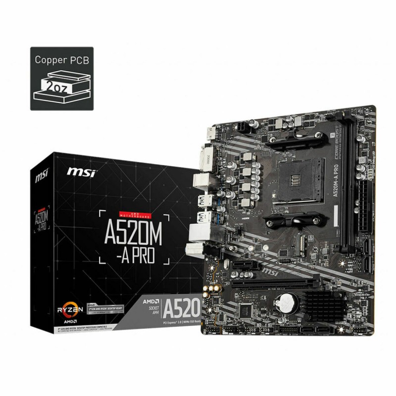 Scheda Madre MSI 7C96-001R AMD A520 AMD AM4