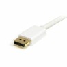 Cavo da DisplayPort Mini a DisplayPort Startech MDP2DPMM2MW          (2 m) Bianco 4K Ultra HD