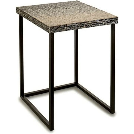 Tavolo aggiuntivo Grigio Metallo Madreperla Truciolare (47 x 62 x 47 cm)