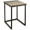 Tavolo aggiuntivo Grigio Metallo Madreperla Truciolare (47 x 62 x 47 cm)