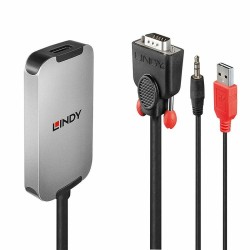 Adattatore DisplayPort con VGA LINDY 38296 Nero