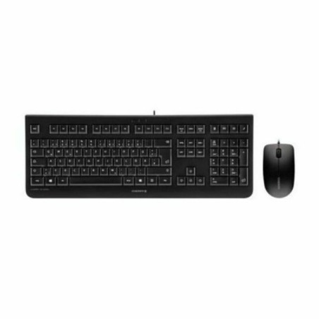 Tastiera e Mouse Cherry JD-0800ES-2 Nero Qwerty in Spagnolo