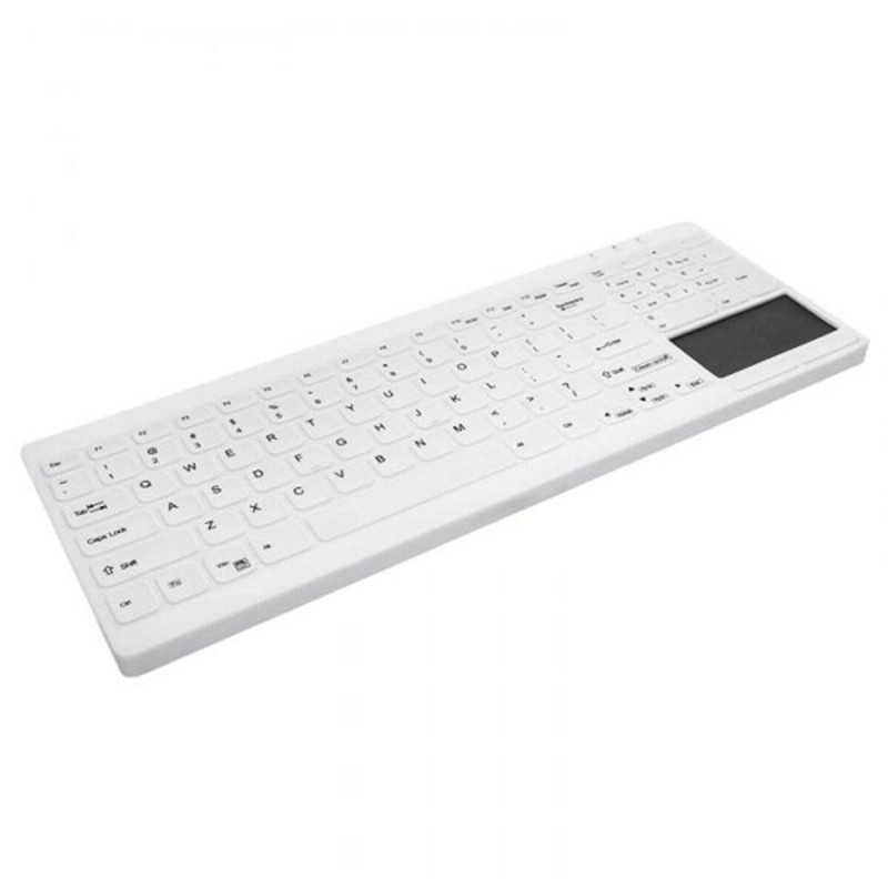 Tastiera Wireless Cherry AK-C7412F-GUS-W Bianco Qwerty in Spagnolo Tastiera Wireless Cherry AK-C7412F-GUS-W Bianco Qwerty in Spagnolo