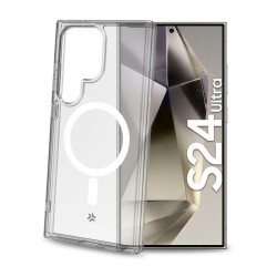 Custodia per Cellulare Celly GELSKINMAG1067 Bianco Trasparente Galaxy S24 Ultra
