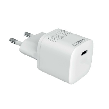 Caricabatterie da Parete Celly UCTC1USBC20WWH Bianco 20 W