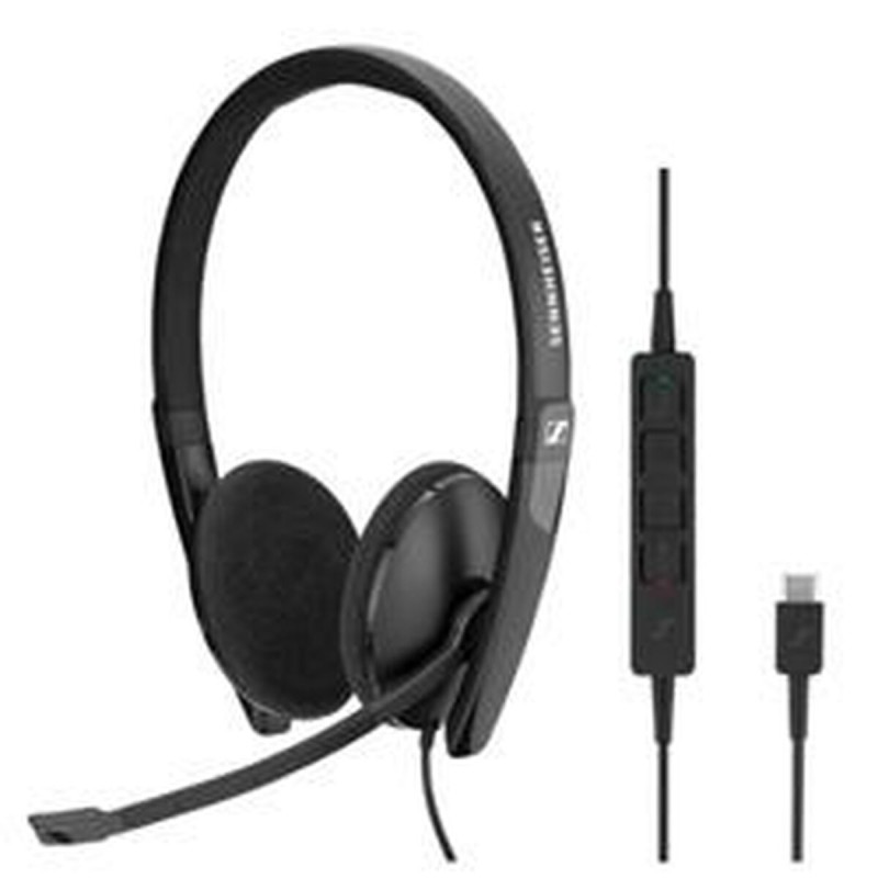 Auricolari con Microfono Sennheiser 1000919 Nero Auricolari con Microfono Sennheiser 1000919 Nero