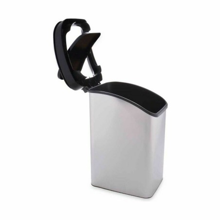 Cestino Berilo D085-1 Argentato Plastica 12 L Oscillante (6 Unità)