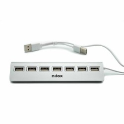 Hub USB Nilox NXHU7ALU2 Grigio