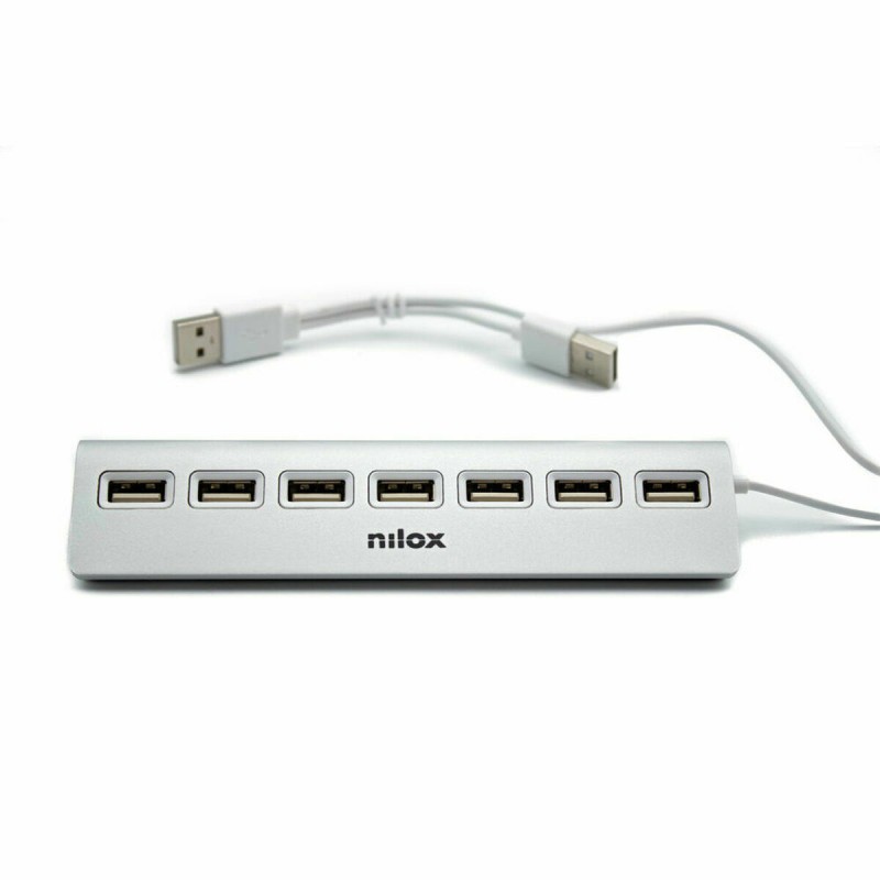 Hub USB Nilox NXHU7ALU2 Grigio Hub USB Nilox NXHU7ALU2 Grigio
