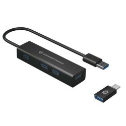 Hub USB Conceptronic HUBBIES06B Nero (1 Unità)