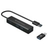 Hub USB Conceptronic HUBBIES06B Nero (1 Unità)