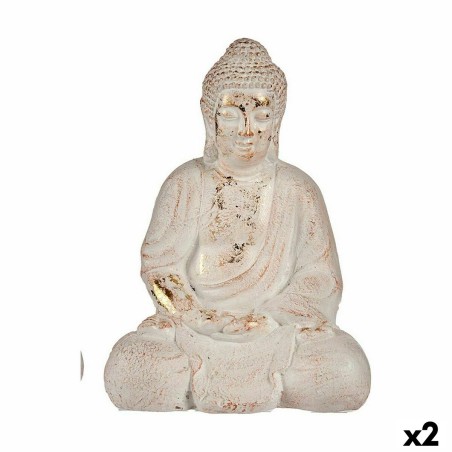 Statua Decorativa da Giardino Ibergarden CC20436 Poliresina Buddha 22,5 x 41,5 x 29,5 cm (2 Unità)
