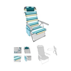 Sedia da Spiaggia Giallo Verde