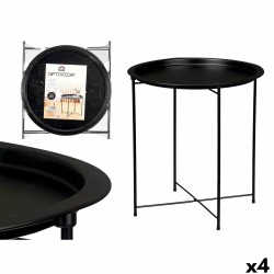 Tavolo Aggiuntivo Pieghevole WR4405 Nero 46,8 x 50,2 x 46,8 cm (4 Unità)