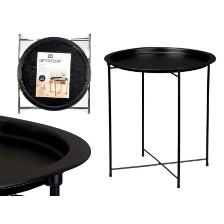 Tavolo Aggiuntivo Pieghevole WR4405 Nero 46,8 x 50,2 x 46,8 cm (4 Unità)