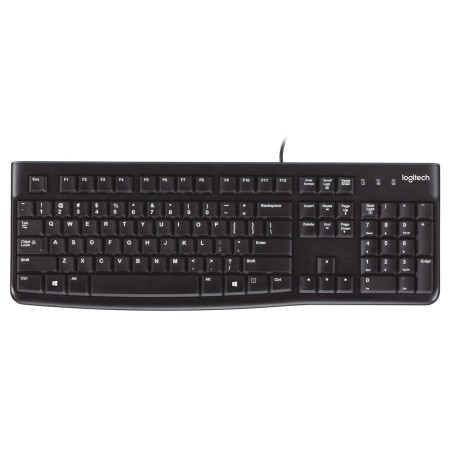Tastiera Logitech K120 Nero Qwerty in Spagnolo Qwerty US