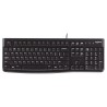 Tastiera Logitech K120 Nero Qwerty in Spagnolo Qwerty US