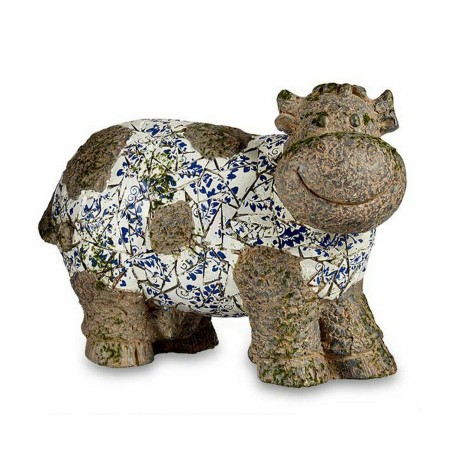 Statua Decorativa da Giardino Ibergarden ZD18066 Poliresina Mucca 18,5 x 33,5 x 46,5 cm (2 Unità)
