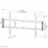 Supporto TV Neomounts WL30-550BL18 43" 86" 70 Kg