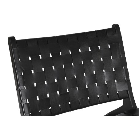 Sedia da Sala da Pranzo DKD Home Decor Nero 65 x 79 x 70 cm