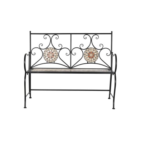 Panca DKD Home Decor Nero Multicolore Mosaico 111 x 54 x 88 cm