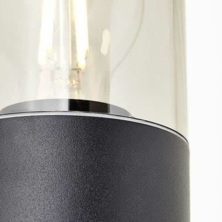 Applique da Parete Brilliant Sergioro Esterno Rilevatore di Movimento Nero 20 W