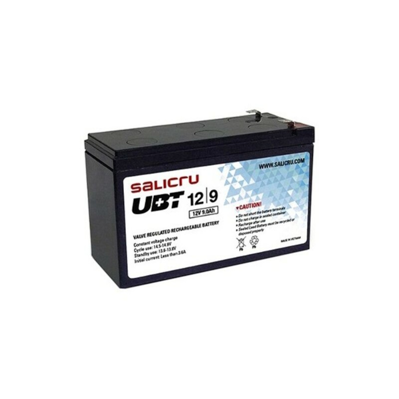 Batteria per Gruppo di Continuità UPS Salicru UBT 12/9 12/9 9 Ah 12V 9 Ah 12 V Batteria per Gruppo di Continuità UPS Salicru UBT 12/9 12/9 9 Ah 12V 9 Ah 12 V