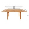 Tavolo Allungabile Aktive Legno di acacia 200 x 74 x 100 cm